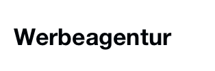 Werbeagentur, logo
